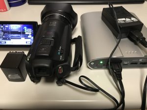 ACバッテリー給電